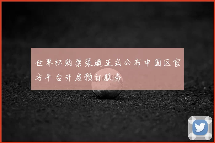 世界杯购票渠道正式公布中国区官方平台开启预订服务