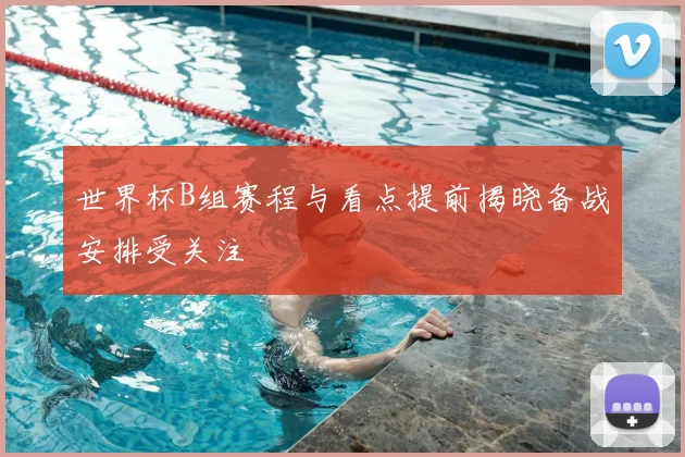 世界杯B组赛程与看点提前揭晓备战安排受关注